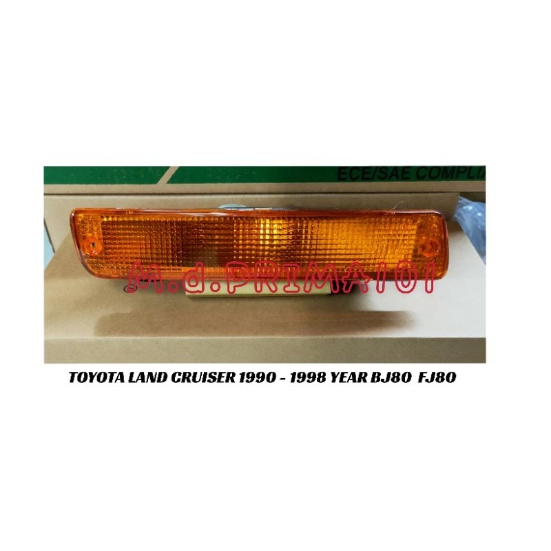 TOYOTA LAND CRUISER 1990 - 1998 ปี BJ80 FJ80 HJ80 HZJ80 ด้านหน้า BUMPER ป้ายแสง LAMPU