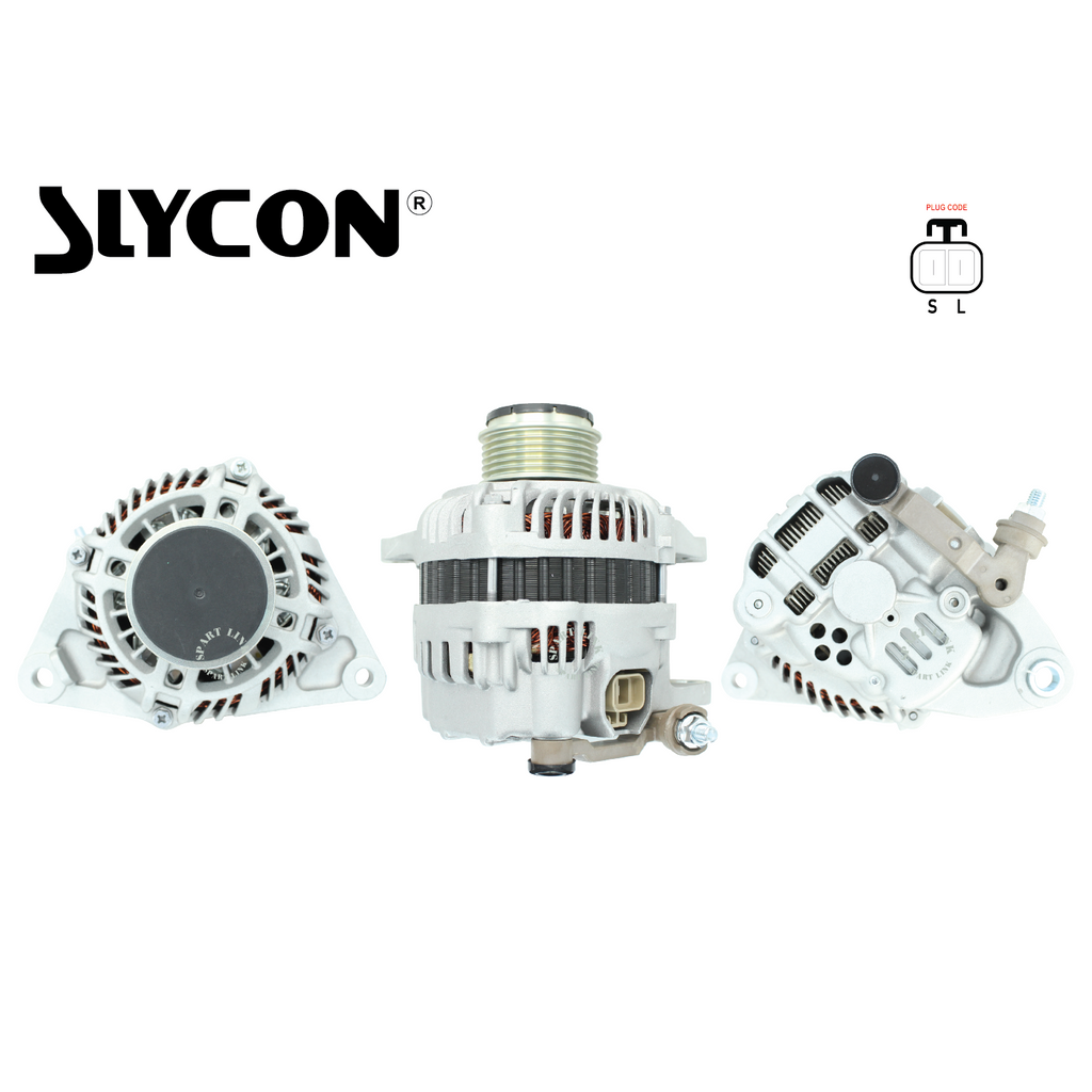 ใหม่ ลูกรอกคลัทช์ พร้อมรอกคลัทช์ สําหรับ Alternator Proton Saga FLX 1.3cc 1.6cc CamPro IAFM DOHC I4 Y2011-Y2016 (SLYCON) 12V 90A 2Pin 6PK