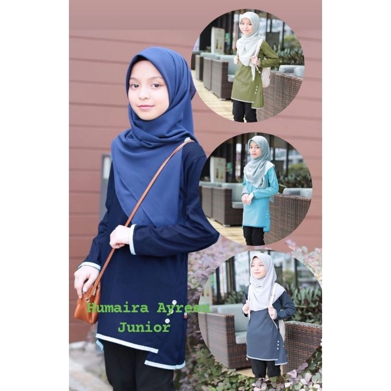 เสื้อยืด MUSLIMAH HUMAIRA JUNIOR AYREEN