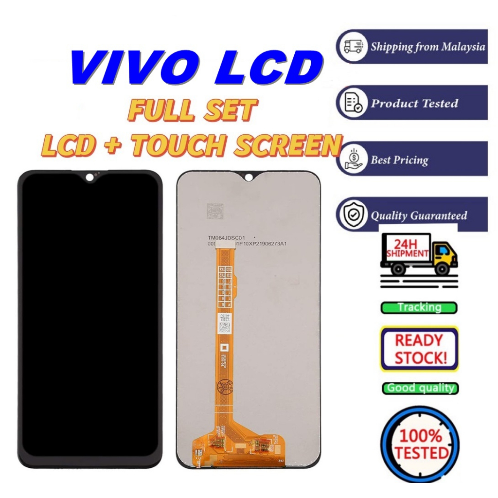 Vivo X3 X5L X21 X50 X50 PRO V5LITE Y15 Y21 Y22 Y66 Y69 Y35 Y51 Y53 หน้าจอสัมผัสชุดเปลี่ยน Digitizer 