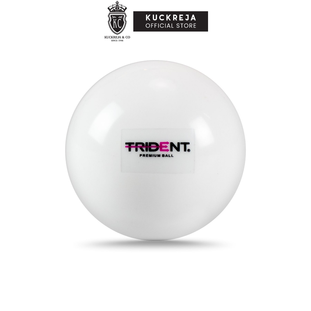 Trident Premium Indoor Hockey Ball – สีขาว