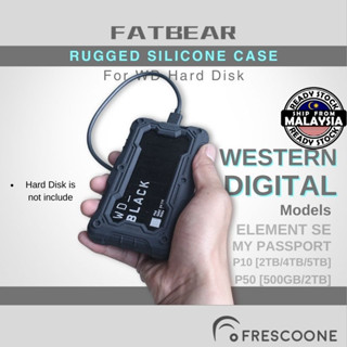 Fatbear RUGGED เคสซิลิโคน กันกระแทก สําหรับ WD Western Digital Element SE SSD My Passport P10 P5