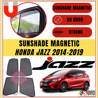 ม่านบังแดดแม่เหล็ก ป้องกันแสงสะท้อน สําหรับ Honda Jazz 2014-2019 4 ชิ้น