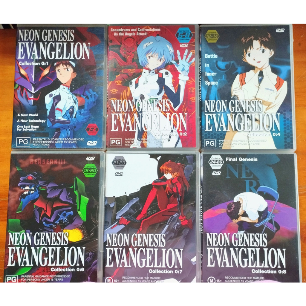 แผ่น DVD การ์ตูนอนิเมะ Neon Genesis Evangelion
