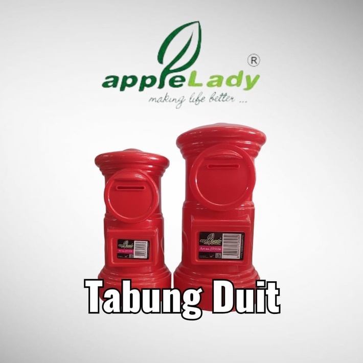 APPLELADY COIN BANK SAVING MONEY SAVING BOX TABUNG DUIT POS BERKUALITI