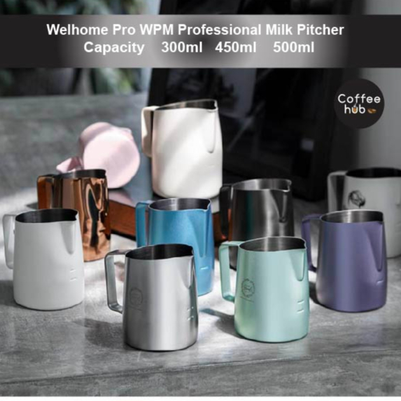 Wpm Welhome Pro Milk Pitcher Professional Latte Art เท 300ml 450ml 500ml