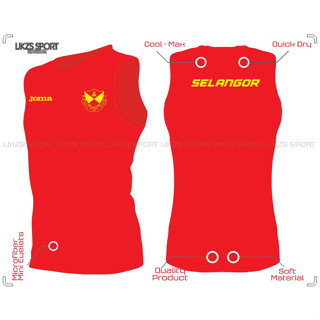 เสื้อกีฬาแขนกุด ลายทีมชาติฟุตบอล Selangor FC DX2-Joma ชุดเหย้า แบบแห้งเร็ว