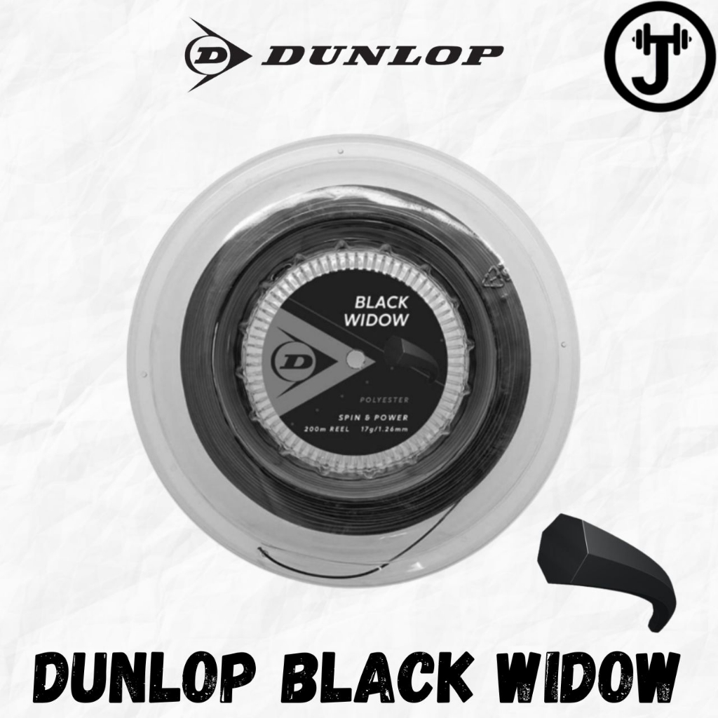 Dunlop Tennis String Black Widow black widow(12m-ไม่มีบรรจุ)