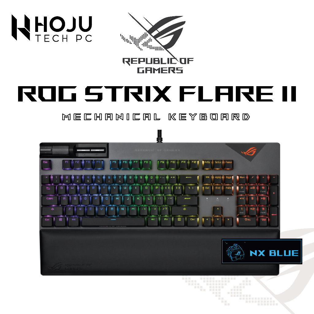 [Clearance] Rog Strix Flare II คีย์บอร์ดเกมมิ่ง (สวิตช์ NX BLUE)