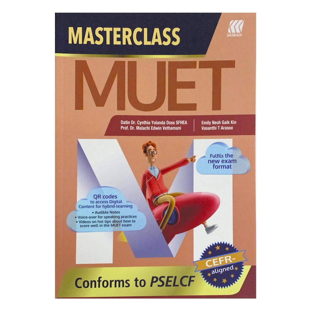 หนังสือ : Masterclass MUET CEFR - Aligned 2023