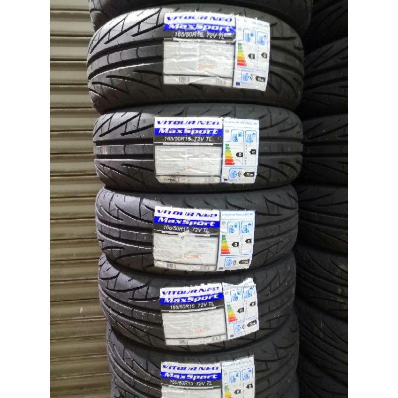 165/50/15 Vitour Neo MaxSport Tyre Tayar (ขายธรรมดา 2 ชิ้นหรือ 4 ชิ้น)