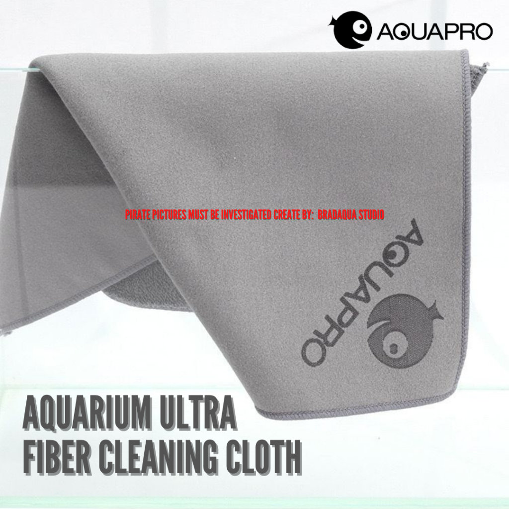 AQUAPRO Aquarium ผ้าทําความสะอาดกระบอกหนาไฟเบอร์พิเศษ