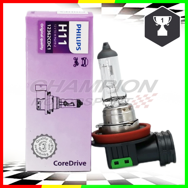 Philips CoreDrive H11 ไฟหน้าฮาโลเจน 12362CDC1 12V 55W PGJ91-2 UK
