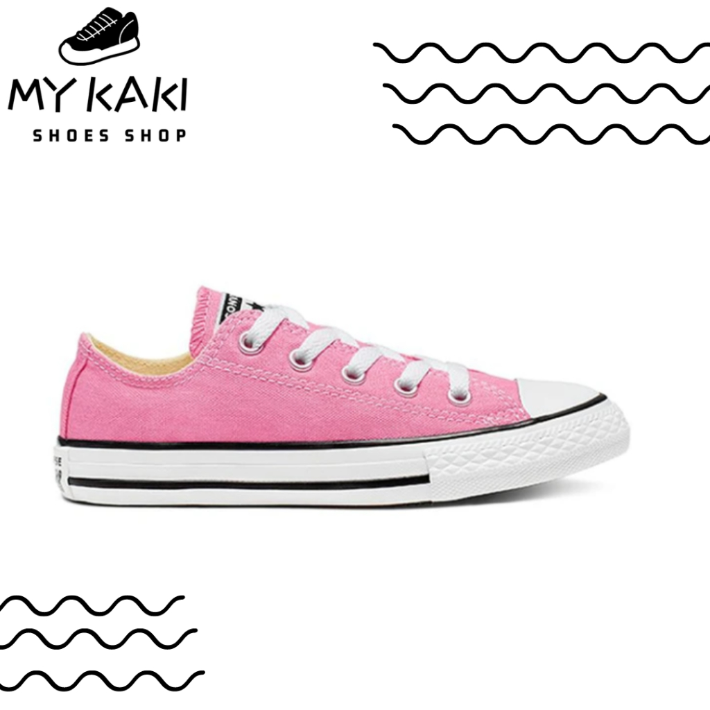 พิเศษ Converse All Star Evergreen สีม่วงสีชมพูสีเหลืองสีฟ้าผู้หญิงผู้ชายสเก็ตบอร์ดรองเท้า Unisex รองเท้าผ้าใบ converse Low Cut - รูปที่ 4