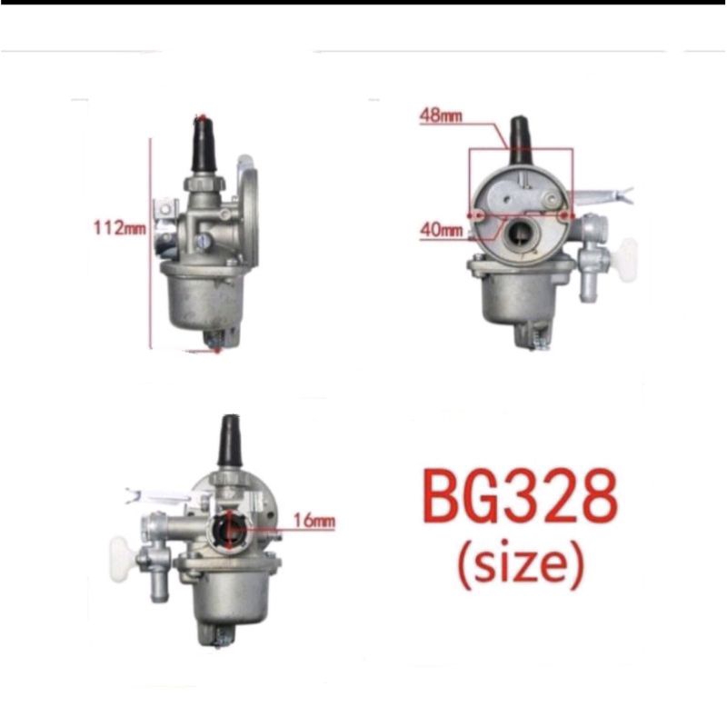 BG328 New Carburator / Carburator BG328 TANAKA 328 เครื่องตัดแปรง Mesin รัมพุต