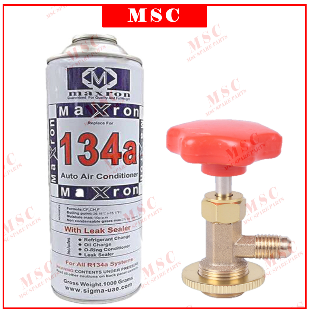 R134A R-134 R-134A R134 Maxron สารทําความเย็นก๊าซ Aircond 300g / 800g