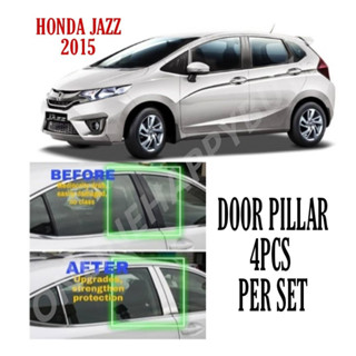 ฟิลเตอร์กระจกหน้ารถยนต์ สีโครเมี่ยม สําหรับ HONDA JAZZ 2015