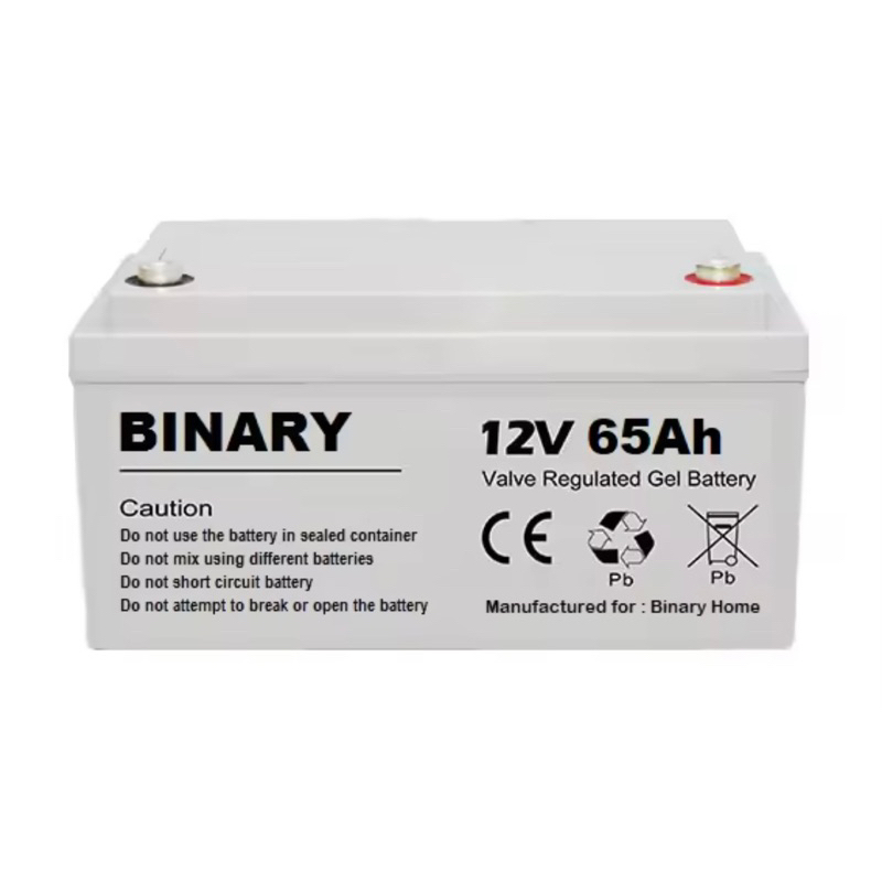 แบตเตอรี่เจล Binary 12V 65AH VRLA