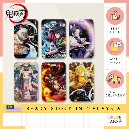 Demon Slayer Kimetsu no Yaiba Card Holder Student ID Card Case Office Access Card Holder 灭之
