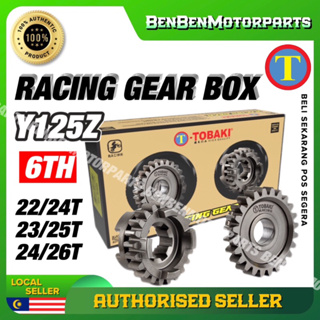 ชุดเกียร์แข่งรถ TOBAKI Y125Z 125Z YAMAHA 6TH 26T 24T 25T 23T 24T 22T GEARBOX Y125Z 100%