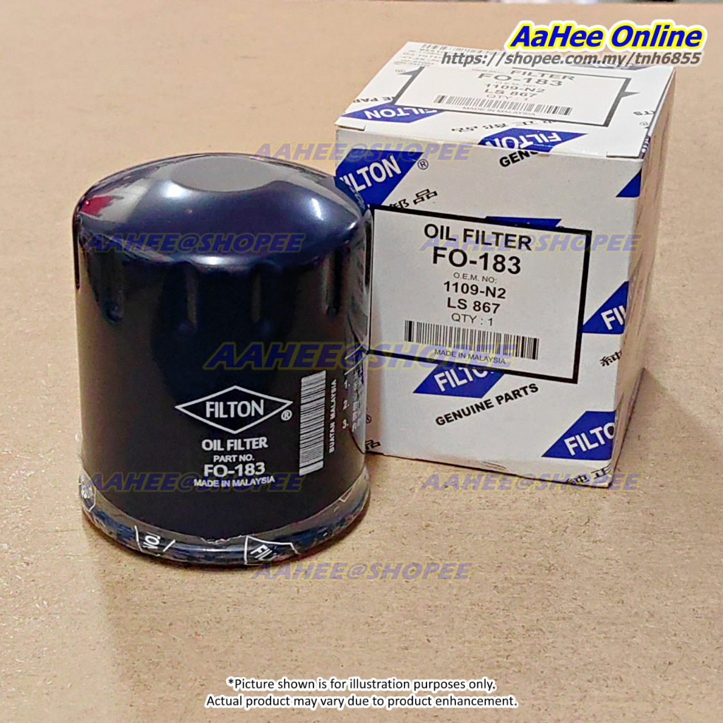 กรองน้ํามันเครื่องFILTON FO-183 (1109-N2 1109-N3 LS867 LS867B W712/8) PROTON TIARA CITROEN ZX PEUGEO