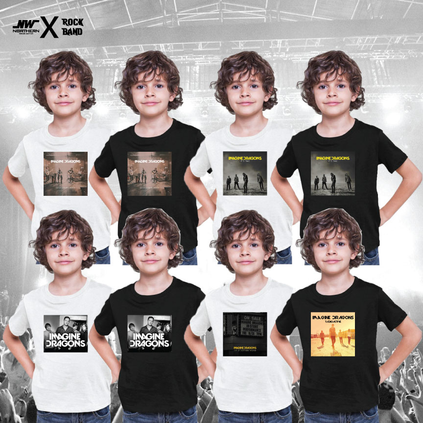 Baju Band Imagine Dragons Kanak Kanak เสื้อยืดเด็กวงคุณภาพระดับพรีเมียม / IMAGINE DRAGONS