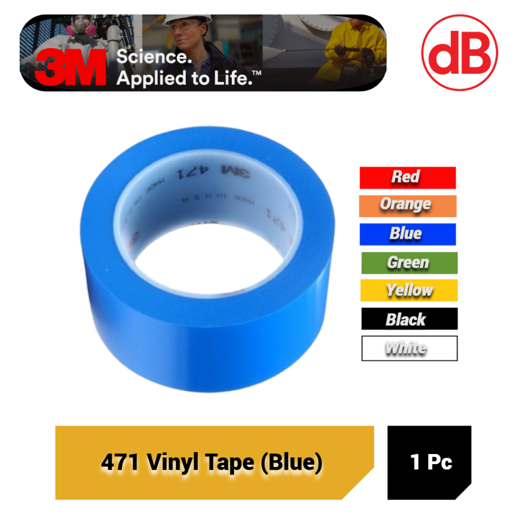 3M 471 เทปสีน้ําเงิน @ 50mm x 36 หลา