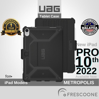 Uag METROPOLIS เคสฝาพับ กันกระแทก สําหรับ iPad 10 10.9 Pro 11 12.9 2022 2021 Air 5 4 Mini 6