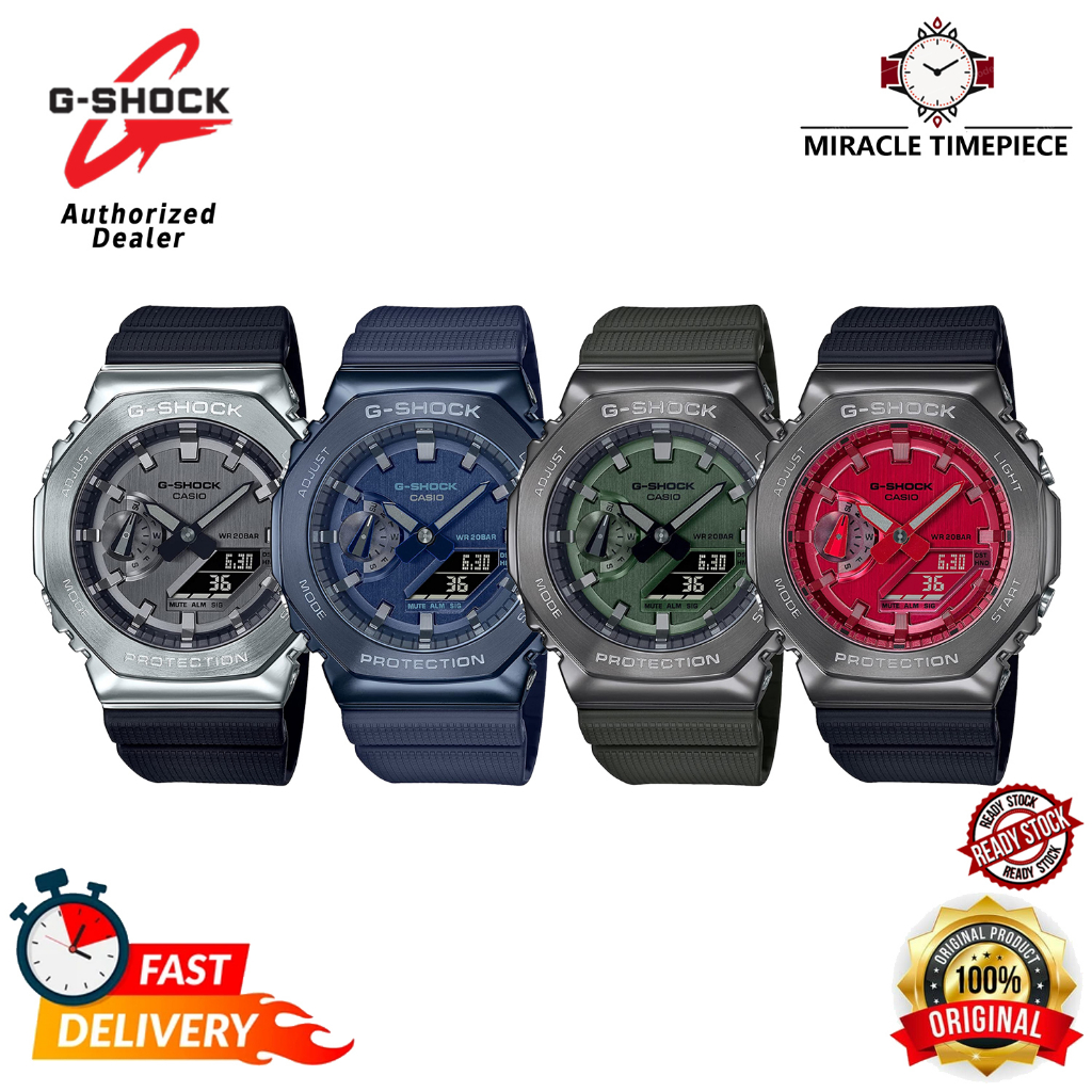 สายเรซิน GM-2100 Classic Stainless Steel GM-2100-1A นาฬิกาแฟชั่น อุปกรณ์เสริม k175resin strap