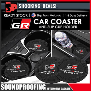 [COASTER Cup HOLDER] แผ่นรองกันลื่น สําหรับ Toyota GR Sport Gazoo Racing 1 ชิ้น