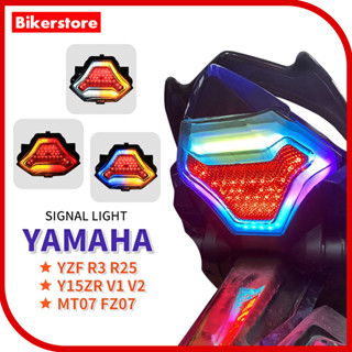 Y15 TST LAMPU BELAKANG ไฟท้าย LED พร้อมไฟสัญญาณ สําหรับ YAMAHA R25 MT07 MT25 MT03