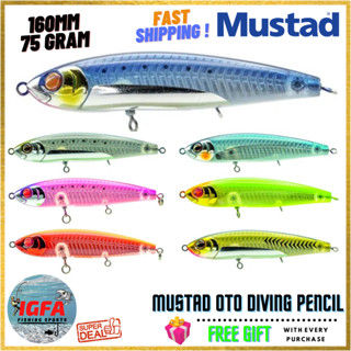 [IGFA] Mustad The Diving Pencil OTO Mustad Lure Pancing Fishing Lure Deep Sea Hard Lure Sinking Pencil Sinking Minnow