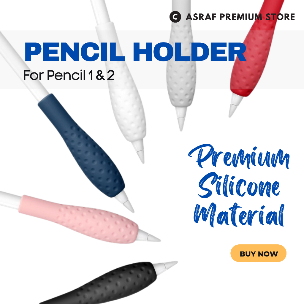 เคสซิลิโคน ออกแบบตามสรีรศาสตร์ สําหรับปากกาสไตลัส Apple Pencil 1 2