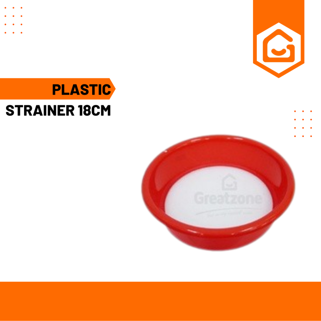 [KITCHEN UTENSIL] พลาสติกพลาสติกทรงกลม 18CM RD 666 (GREATZONE)
