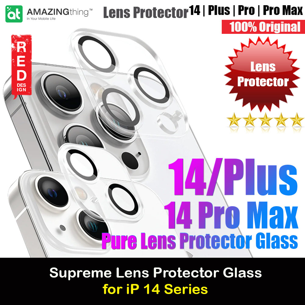 Amazingthing Supreme Glass Pure Camere เลนส์กระจกสําหรับ iPhone 14 Plus 6.7 iPhone 14 Pro Max 6.7 iP
