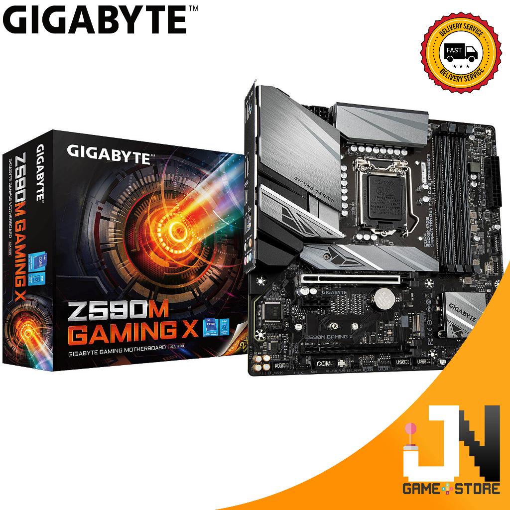 เมนบอร์ดสําหรับเล่นเกม Gigabyte Z590 Gaming X ATX [LGA 1200]