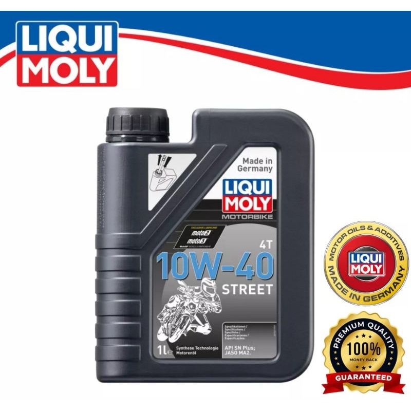 LIQUI MOLY MINYAK HITAM 4T 10W-40 รถแข่งน้ํามันเครื่อง LIQUI MOLY
