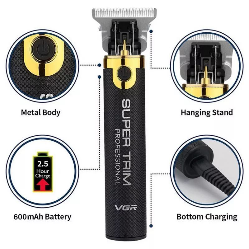 VGR VO82*Hair.clipper ชาร์จผม Trimmer ผู้ชาย Beard Trimmer ตัด