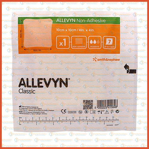 [1 PCS] Smith & Nephew Allevyn Non Adhesive 10cm x 10cm