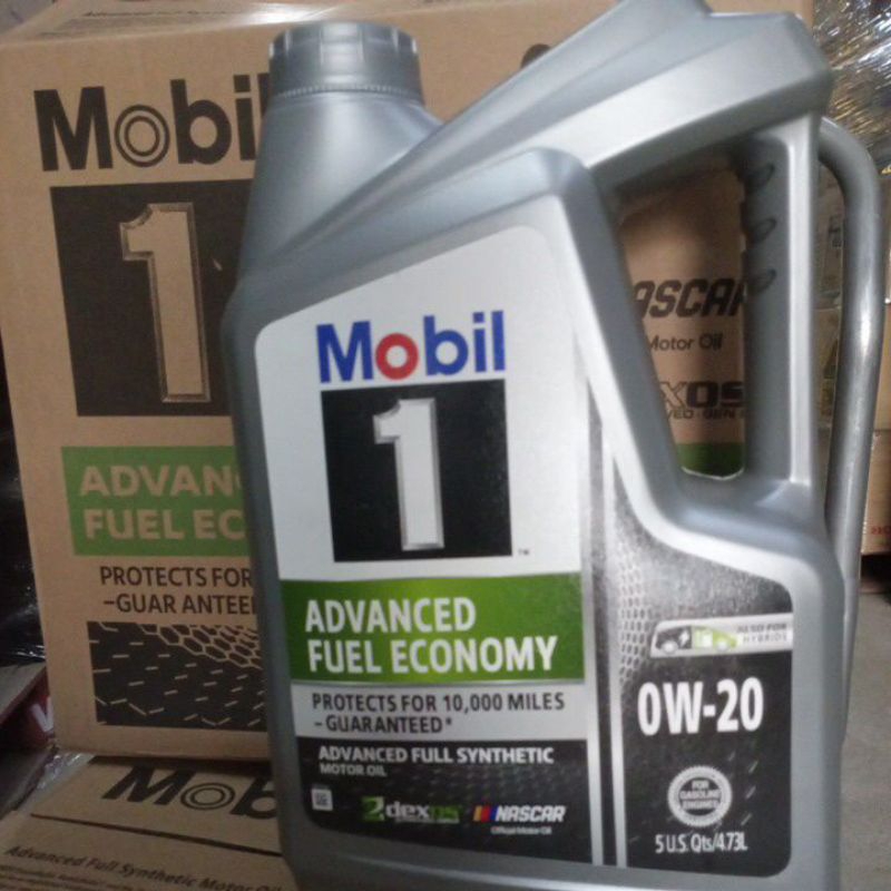 Mobil 1TM Advanced Fuel Economy 0W20 น้ํามันเครื่องสังเคราะห์แท้ 4.73L