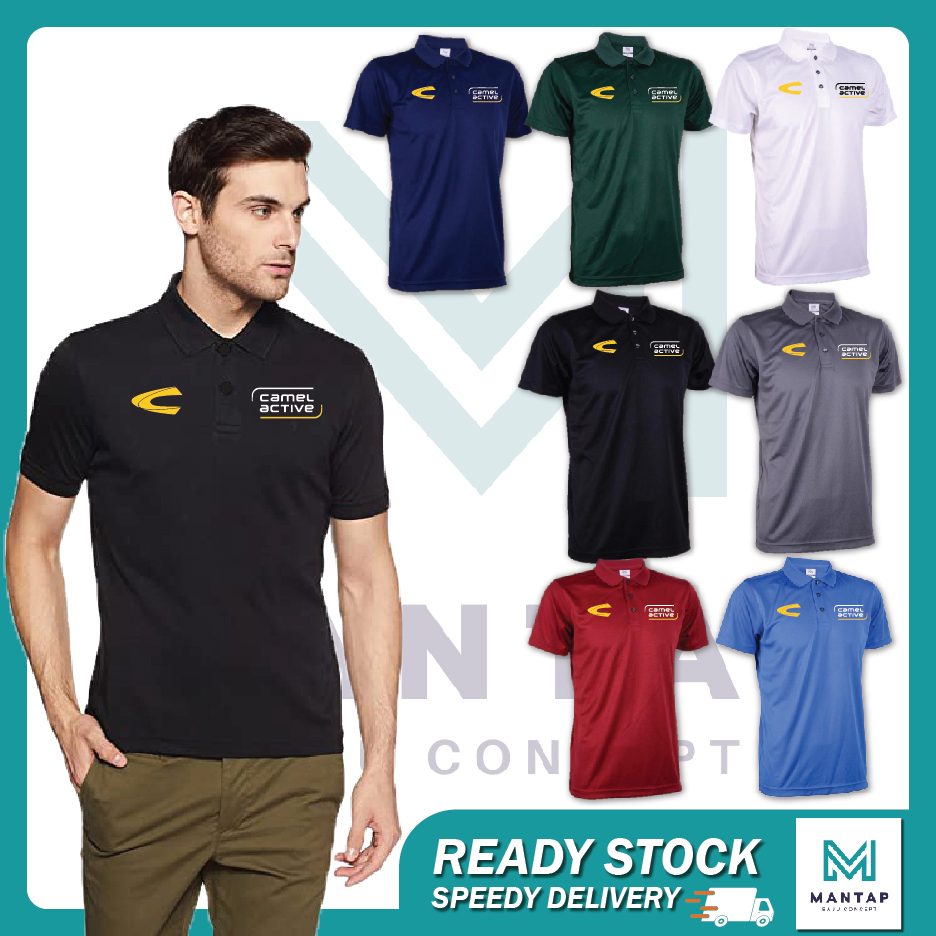 Camel active Polo Classic T เสื้อ Baju Sulam C@mel Act1ve เสื้อยืดเสื้อ Unisex แฟชั่นคลาสสิก Pakaian