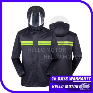 Givi เสื้อกันฝน สะท้อนแสง พร้อมกระเป๋าหมวก แบบคู่ MOTOR Baju Hujan Topi เสื้อกันฝน มีฮู้ด XL