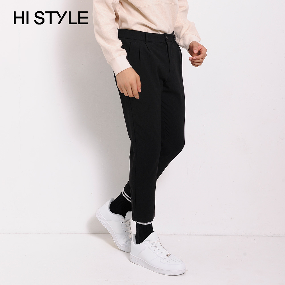 HI STYLE Men Long Slack Pants - สีดํา - MDM3H3789 / Seluar Slack Panjang Lelaki - HItam