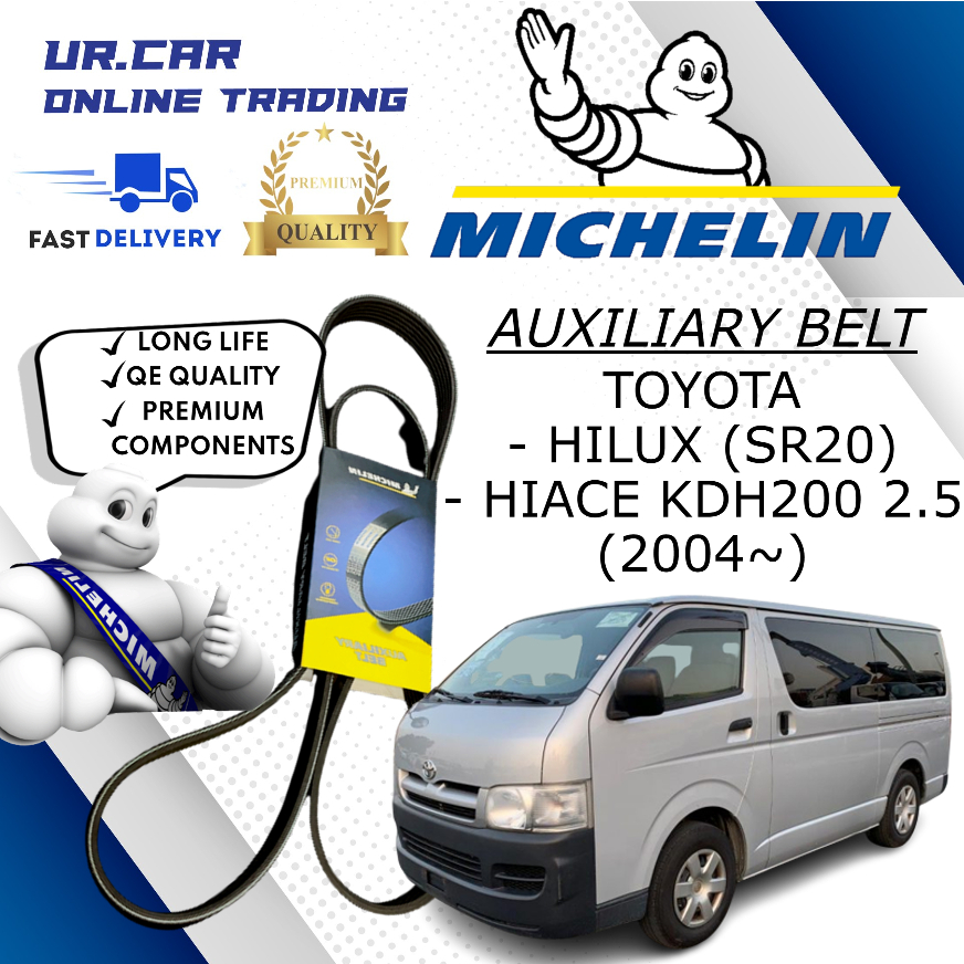 MICHELIN TOYOTA HILUX (SR20) , HIACE 2.5 (KDH200) (2004~) FAN BELT 7PK 1473 / 7PK 1475
