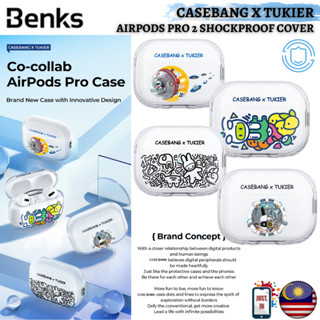 Benks CASEBANG X TUKIER ใส PC TPU เคสกันกระแทก สําหรับ Airpods Pro 2 1 น้ําหนักเบา กันชน ถุงลมนิรภัย