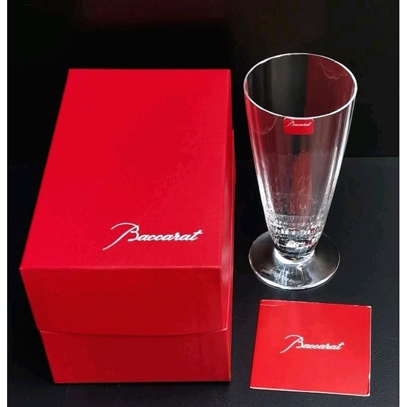 Baccarat Made in France FLORE 2006 สุขสันต์วันประดิษฐ์แก้วแชมเปญขลุ่ยในกล่อง