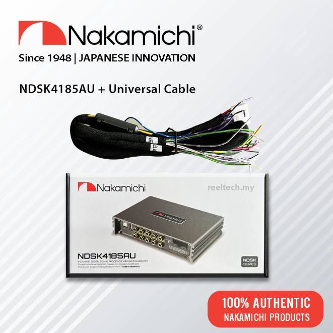 NAKAMICHI Nakamiichi NDSK 4285AU - 8 ช่อง 4 IN 8 OUT 31 Band EQ DSP เครื่องขยายเสียง DSP Kereta Naka