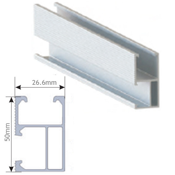 ขายึดแผงโซลาร์เซลล์จักรวาล R04 รางสั้น (ความยาว 200 มม.)