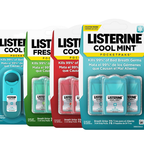 Listerine Cool Mint Pocketmist Pocketpaks Oral Care Mist สําหรับลมหายใจสดชื่น ปราศจากน้ําตาล Minty B