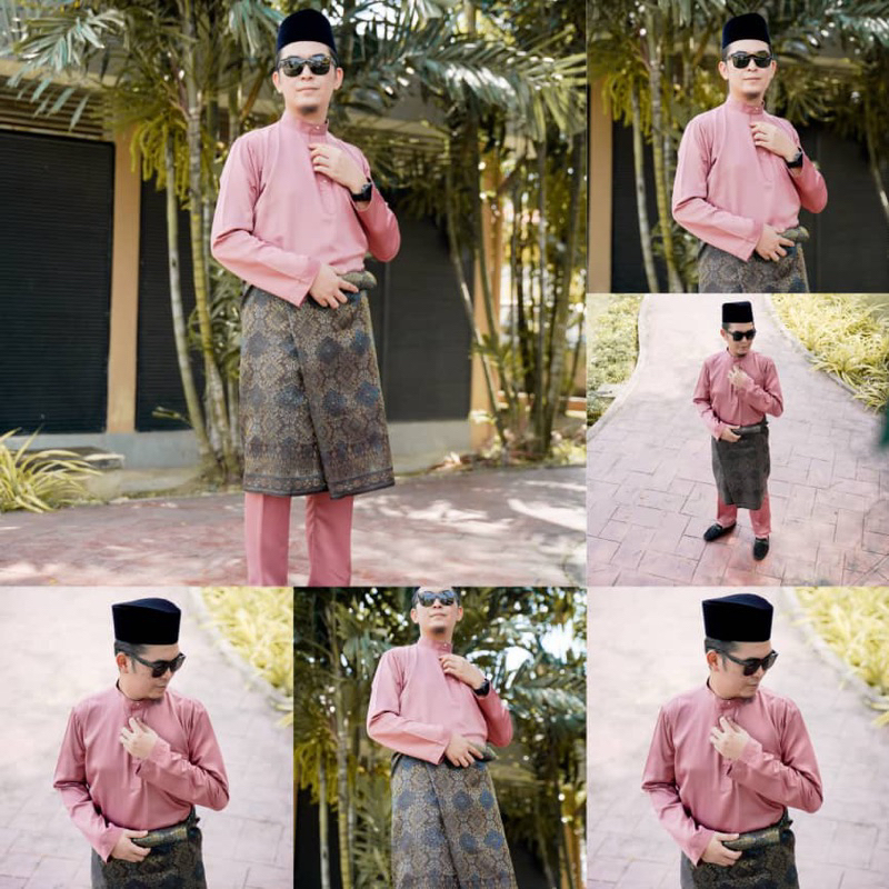 Baju Melayu Sepasang Koko Belacan/Rosegold Limited Edition